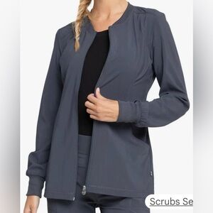 Cherokee Infinity Zip Front Warm Up Scrub Jacket